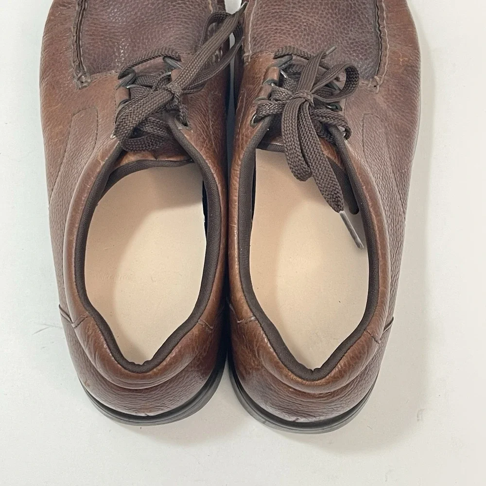 SAS Mens 13M Bout Time Lace Up Oxford Shoes Brown‎ Leather Comfort Walk Sneakers